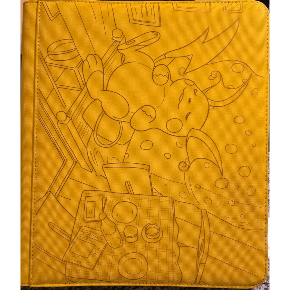 Sleepy Raichu 9 Pocket Top Loader Pokemon  Binder 288 Cards